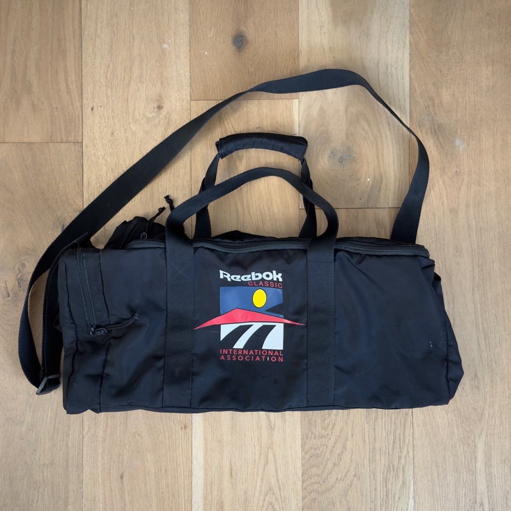 Reebok International Association Gym Duffel Bag Black